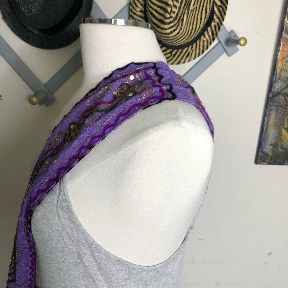 Bohemian Purple Shoulder Bag